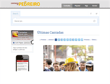 Tablet Screenshot of cantadasdepedreiro.com